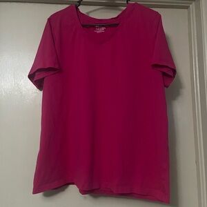 Time and Tru Fuchsia Short Sleeve Tee